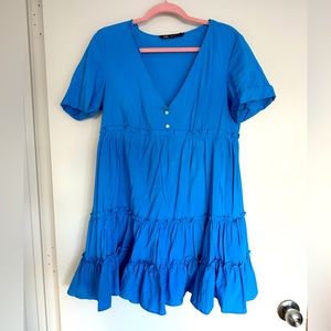 Zara Blue mini Dress (size Medium)